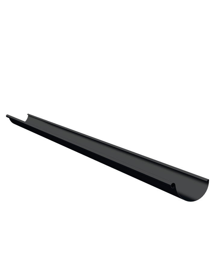 Hängränna r halvrund svart 015 125x5000mm