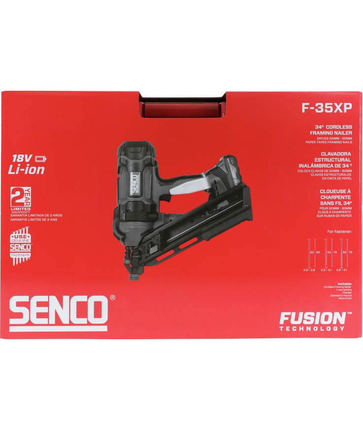 Spikpistol fusion f-35xp 2.0 34gr inkl 2st batteri 50-90mm