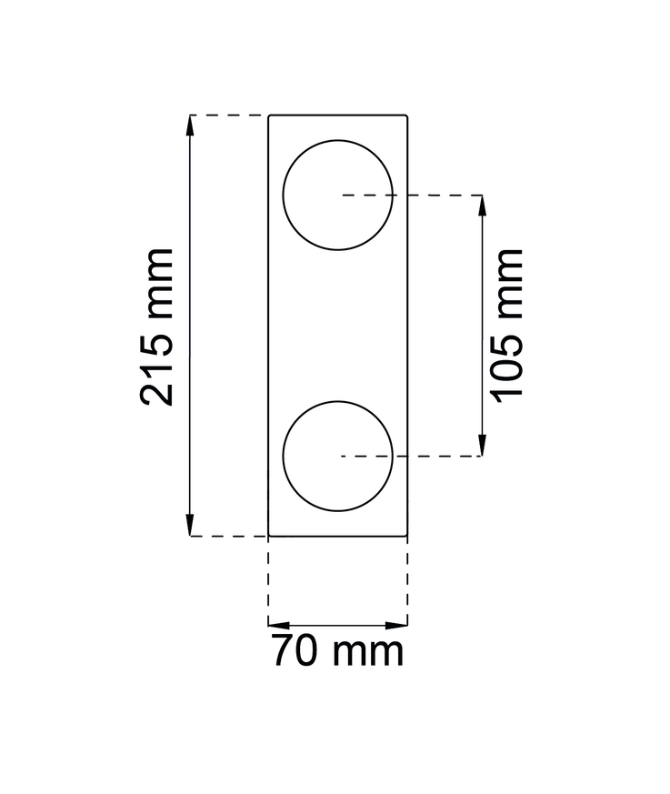 Täckskylt 159 rf 215x70mm
