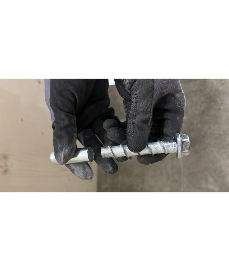 Betongskruv eus2-hf sexkantshu Zinkflake 10,5(8)x120