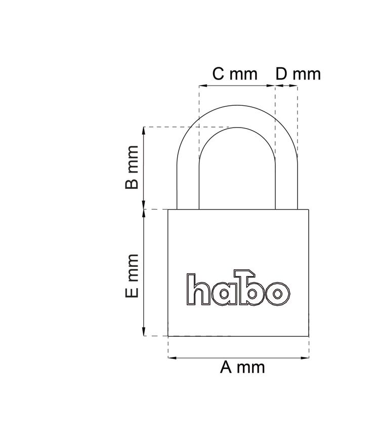 Hänglås 900-3 klass 3 60mm