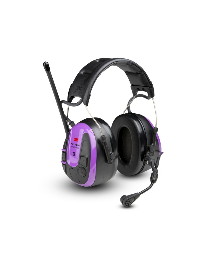 Hörselkåpa mrx21aws7 lila Wsalert xpi+ hjässbygel