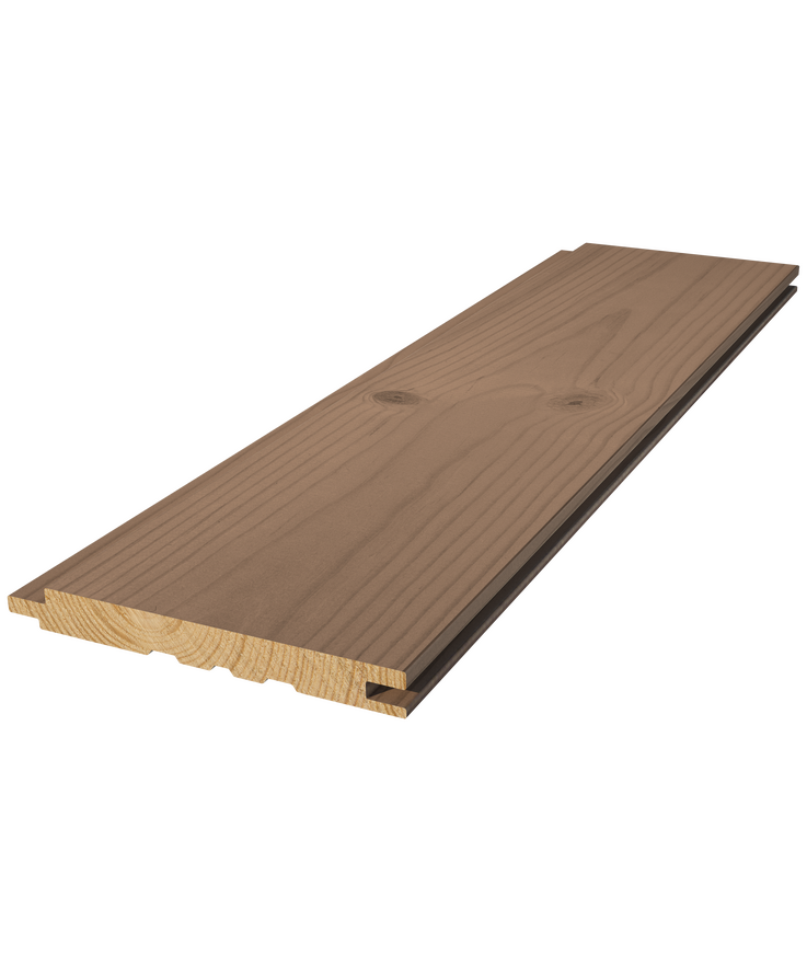 Panel stilla skogsbrun betsad Furu 13x120x4500mm 8st