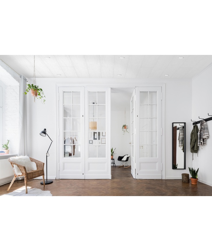 Innertak träfiber huntonit vit Plankett 11x300x1220mm