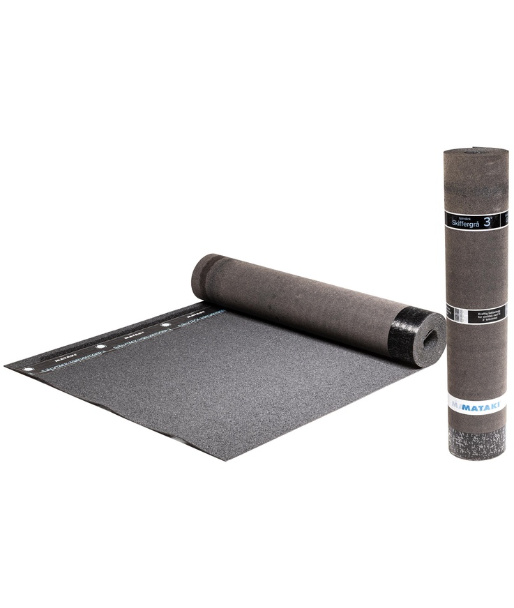 Ytpapp självtäck 3 grå takpapp 7x1m