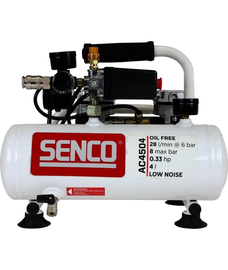 Kompressor ac4504 low noise Oljefri 8 bar 4l 45l/min