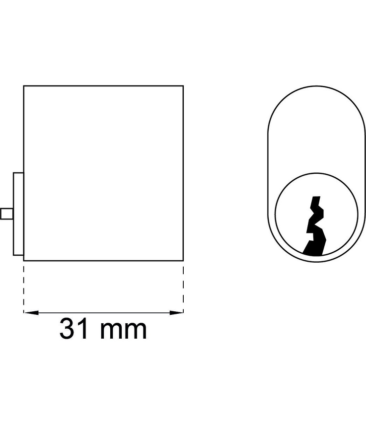 Cylinder 65537 svart