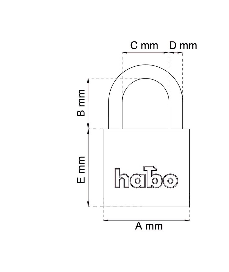 Hänglås 900-3 klass 3 60mm