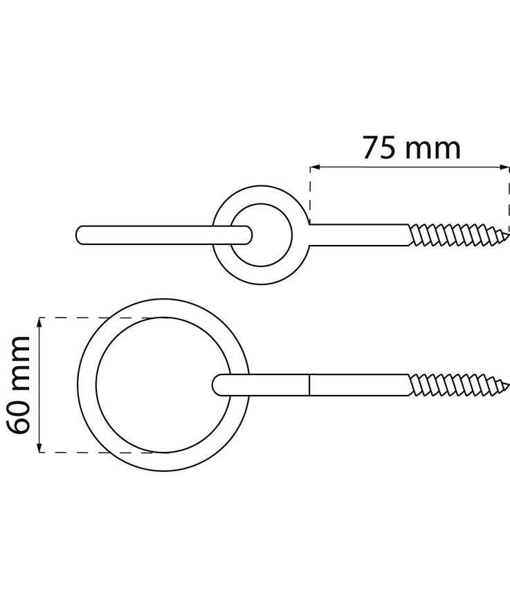 Förankringsögla 42a efz 75x10mm
