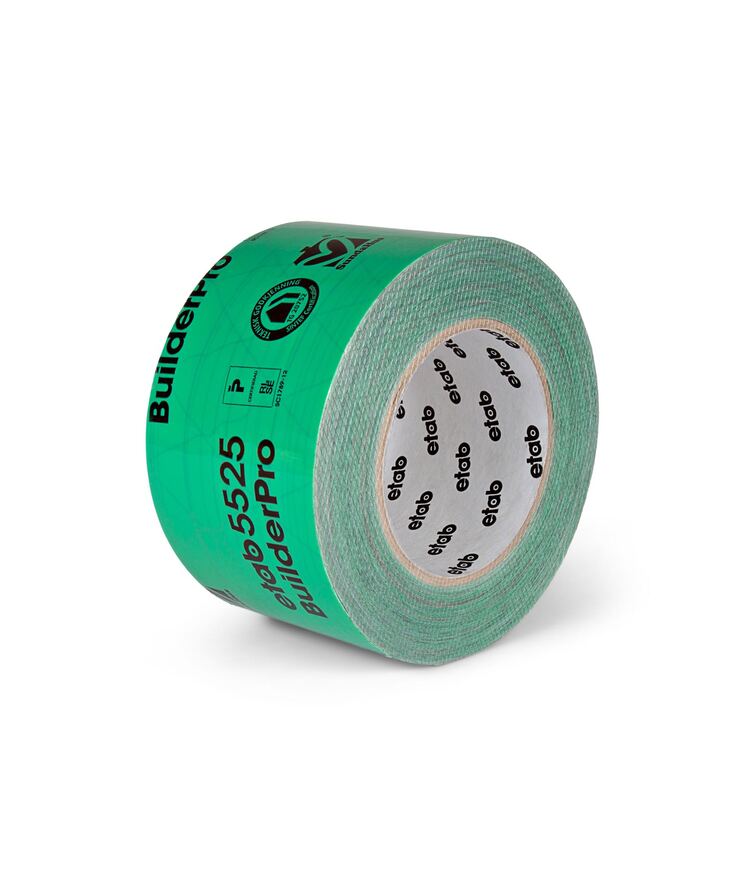 Byggfolietejp 5525 etab grön 75mmx25m