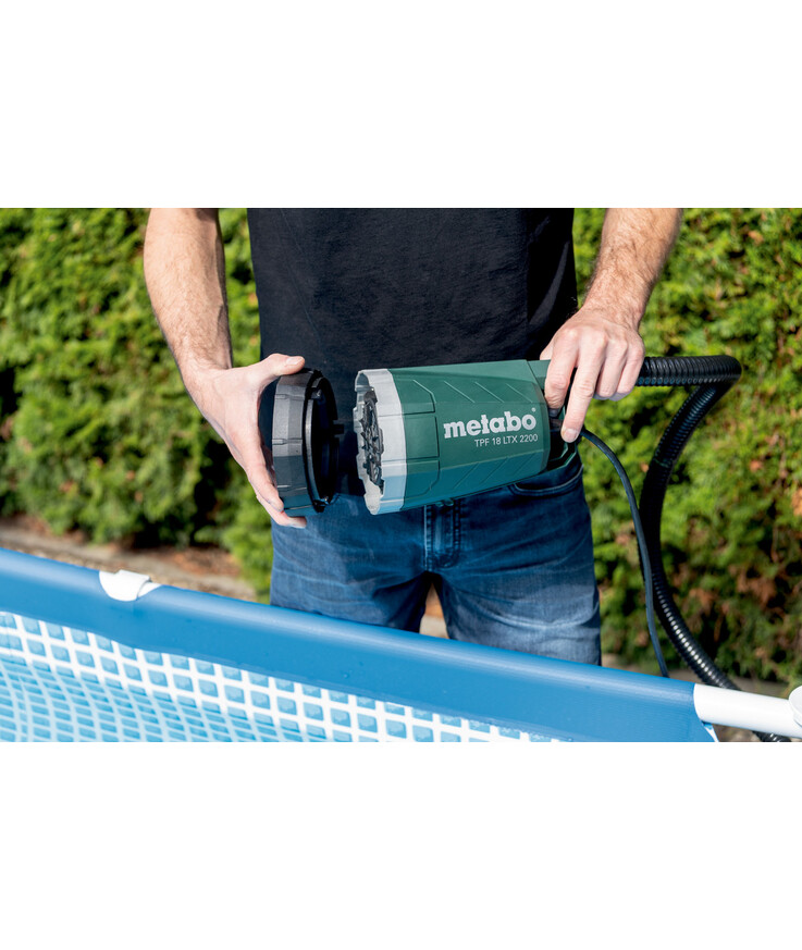 Dränkpump tpf18ltx2200 metabo 18v regnvatten 2200l/h