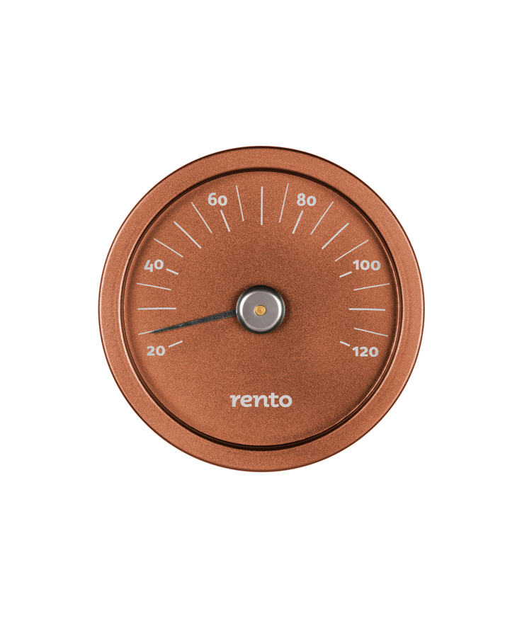 Bastutermometer Rento aluminium Koppar
