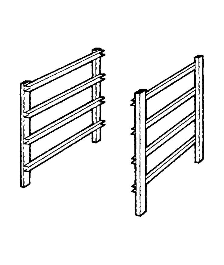 Gavelpar elfa 4 skenor vit 535mm