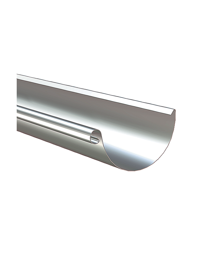 Hängränna r halvrund Silvermetallic 045 125x2000mm