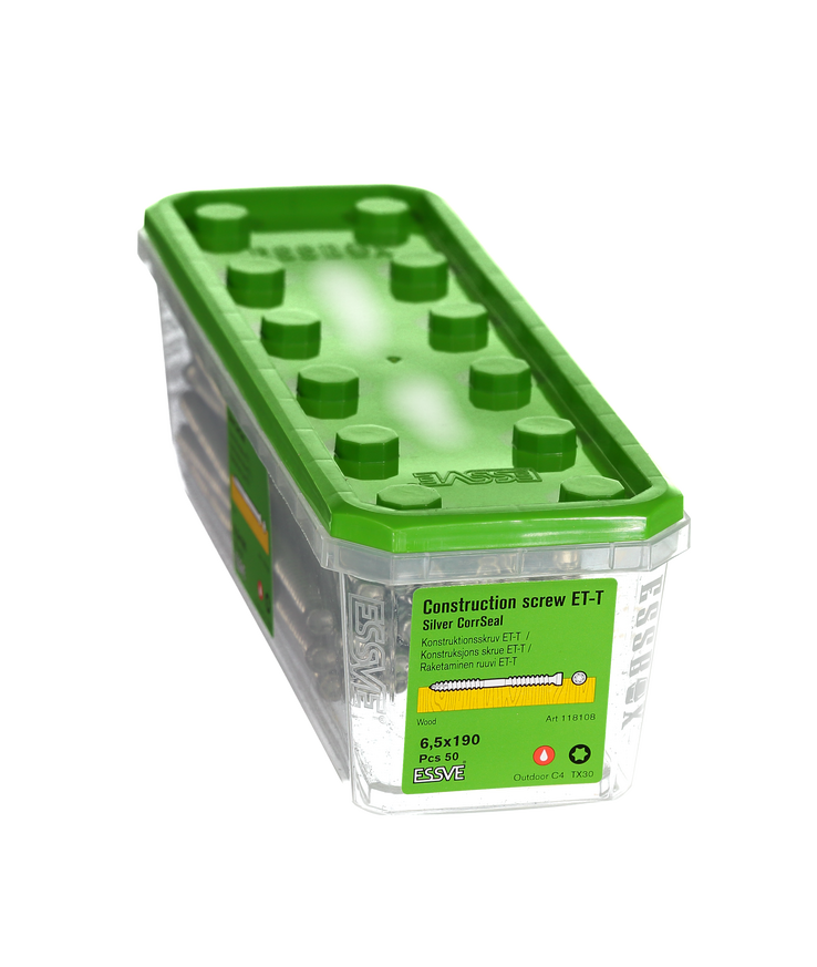 Konstruktionsskruv et-t tx30 Cyl corrseal 6,5x190