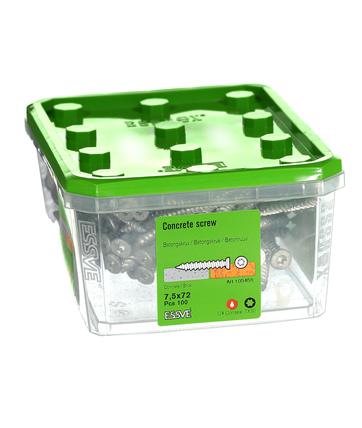 Betongskruv ecs-c försänkt Huvud corrseal 7,5(6)x72