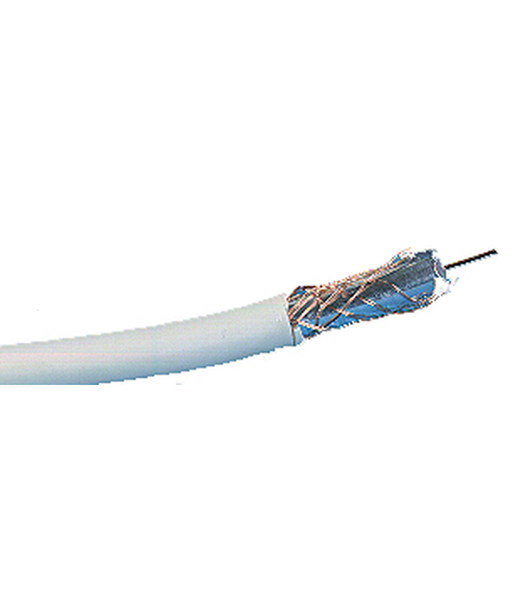 Kabel antenn/koaxial vit 25m/