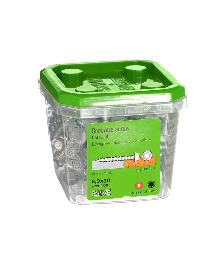 Betongskruv ecs-hf hex fläns Corrseal 6,3(5)x30