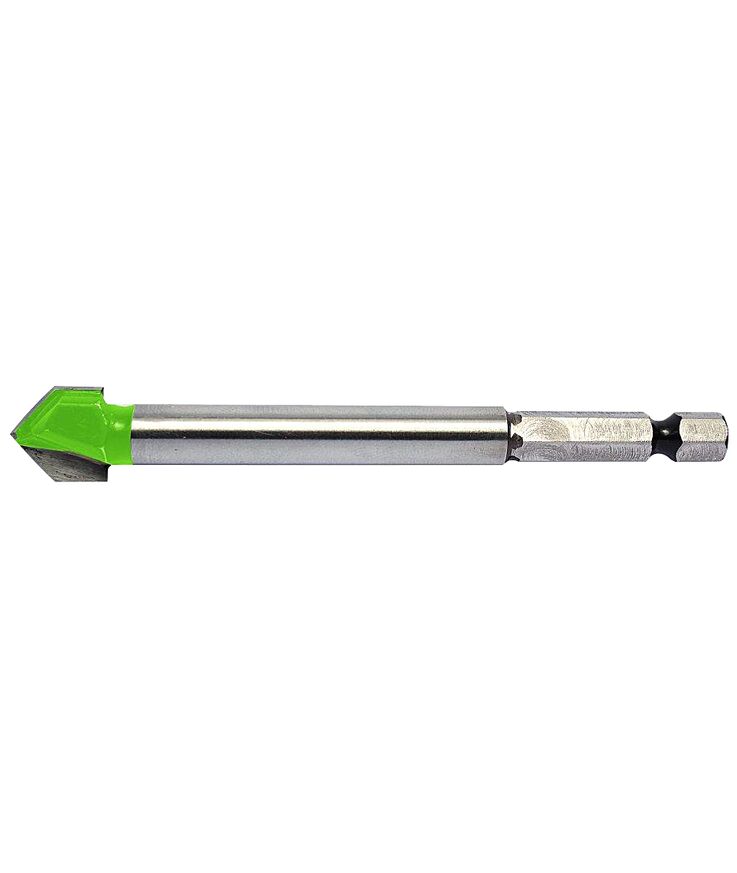 Kakelborr 8mm tvåskärig 1/4 Sexkantfäste