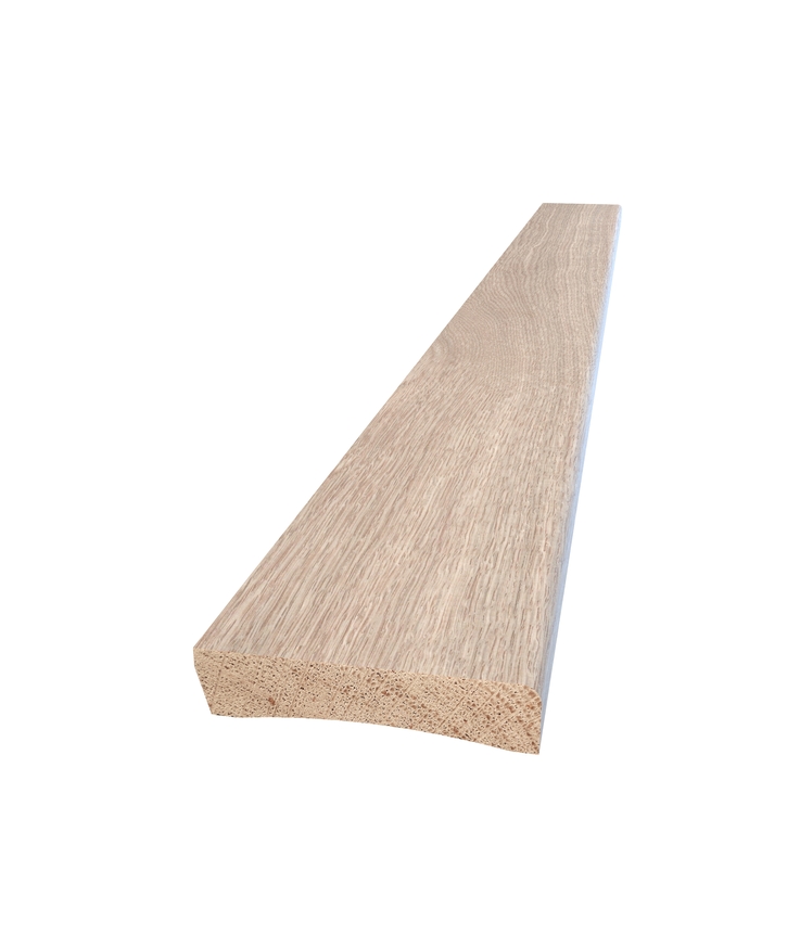 Sockel slät lackad ek 12x57x3300mm