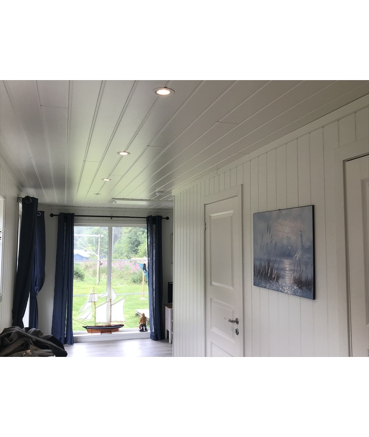 Vägg-/takpanel huntoni penselm Brilliant vit11x200x2420