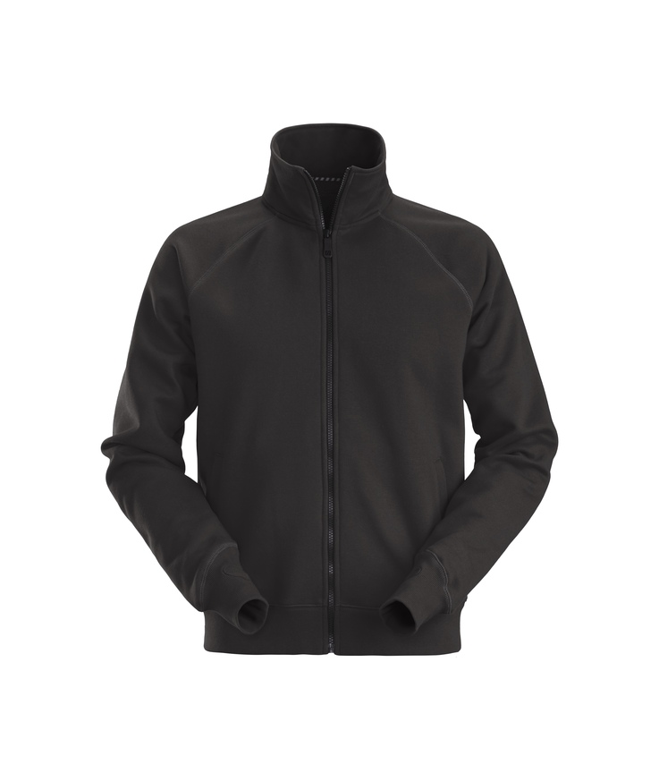 Jacka sweatshirt hel zip svart Stl l