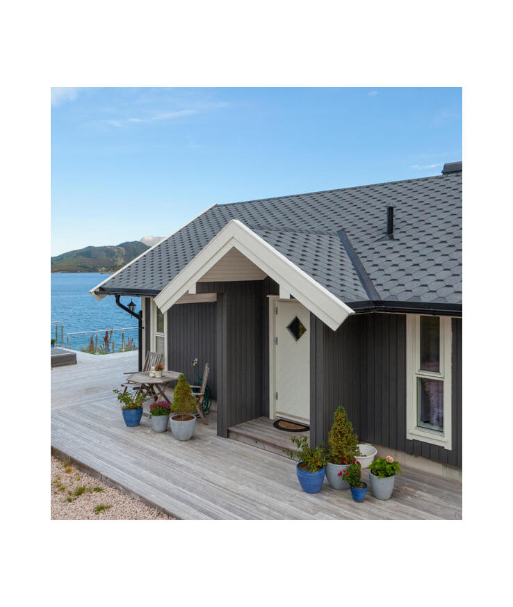 Takshingel isola skrå tegelröd 2,95m2