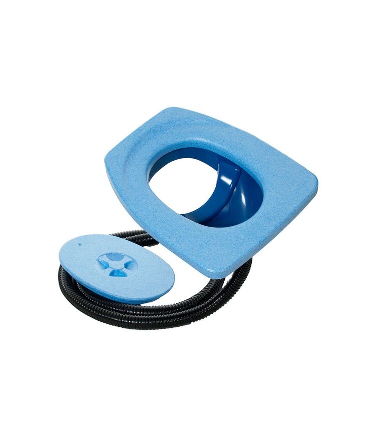 Torrdass separett 500 urin- Separerande med värmesits blå