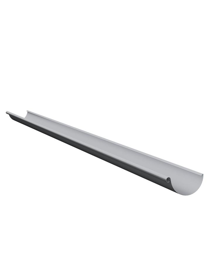 Hängränna r halvrund Silvermetallic 045 125x2000mm