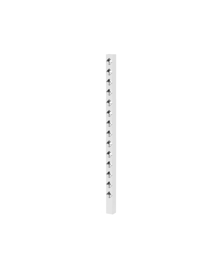 Staket öckerö mellan vit 1480mm 70x70mm