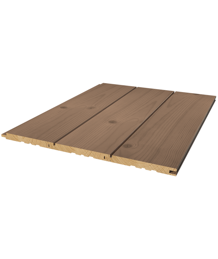 Panel stilla skogsbrun betsad Furu 13x120x3300mm 8st