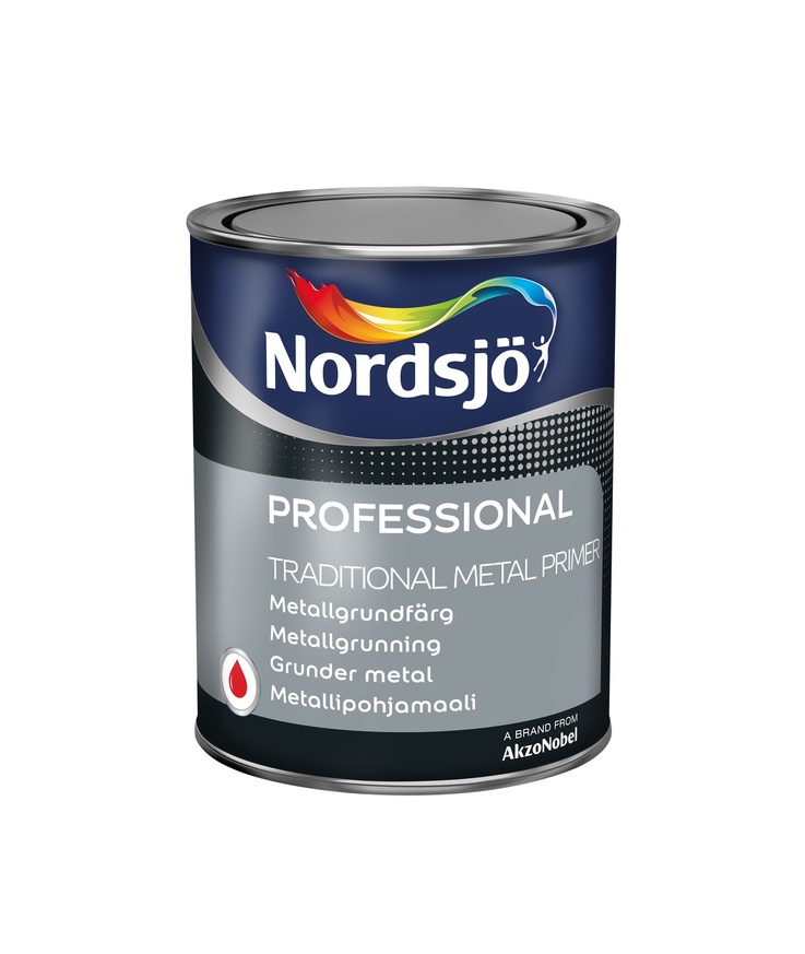 Metallfärg prof trad metal Paint röd nordsjö utomhus