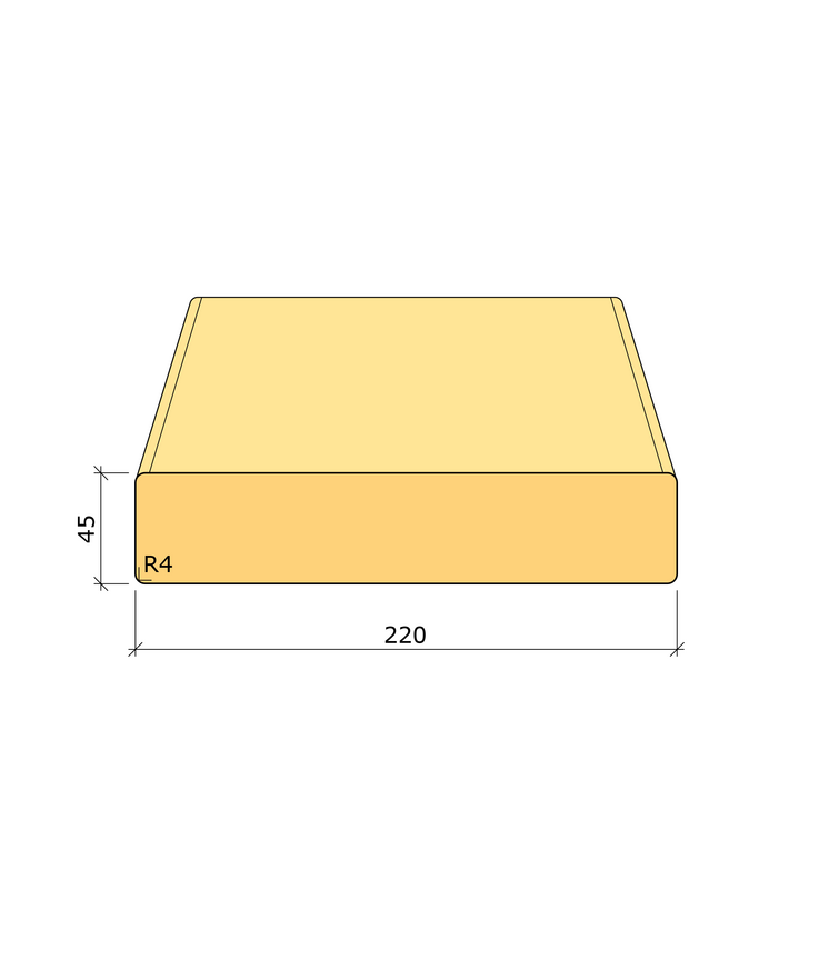 Byggregel c24 fingerskarvad Gran 45x220 6m