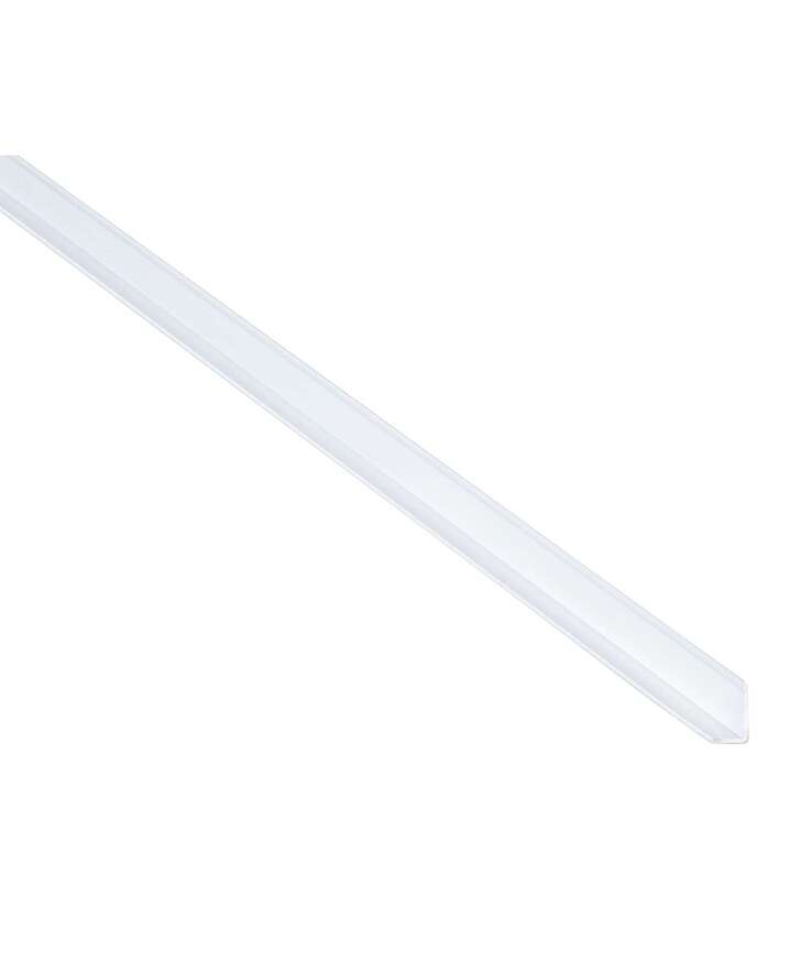 L-list fibo stänkskydd alu vit 12x15x580mm