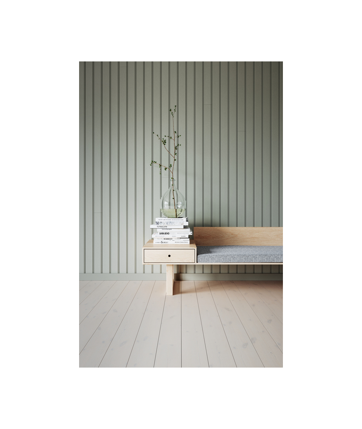 Pärlspont putsad målad Grågrön s3005-g50y 8% 15x95