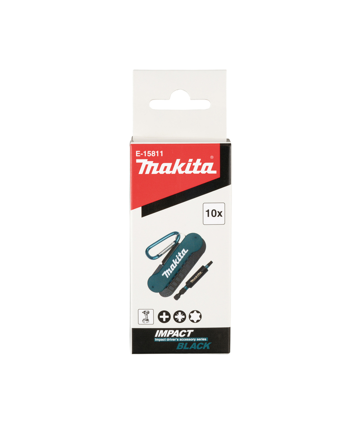 Bitsats e-15811 makita Impact black 10 delar