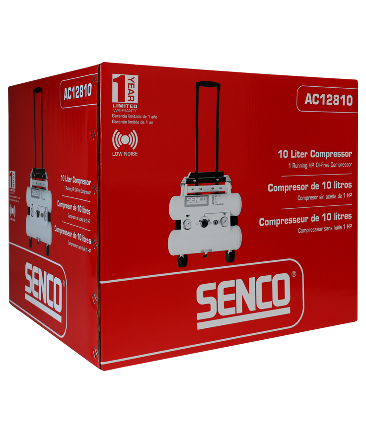 Kompressor ac12810 low noise Oljefri 9 bar 10l 128l/min