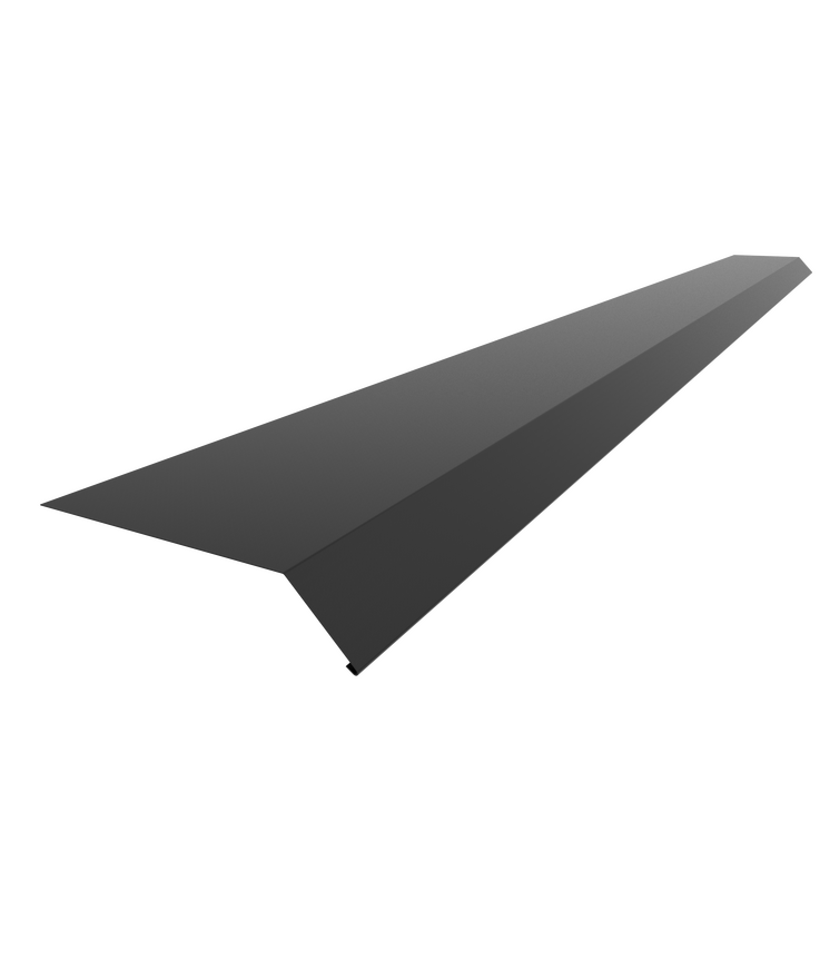 Fotplåt fotp för takfot svart 015 100x2000mm
