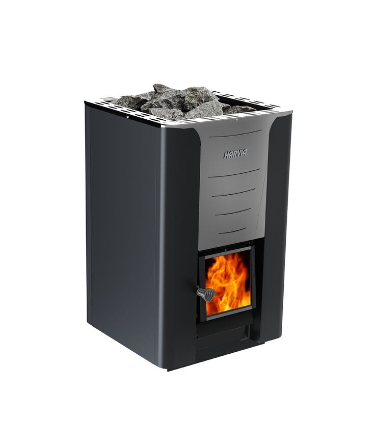 Bastuaggregat vedeldat Harvia 36 Svart