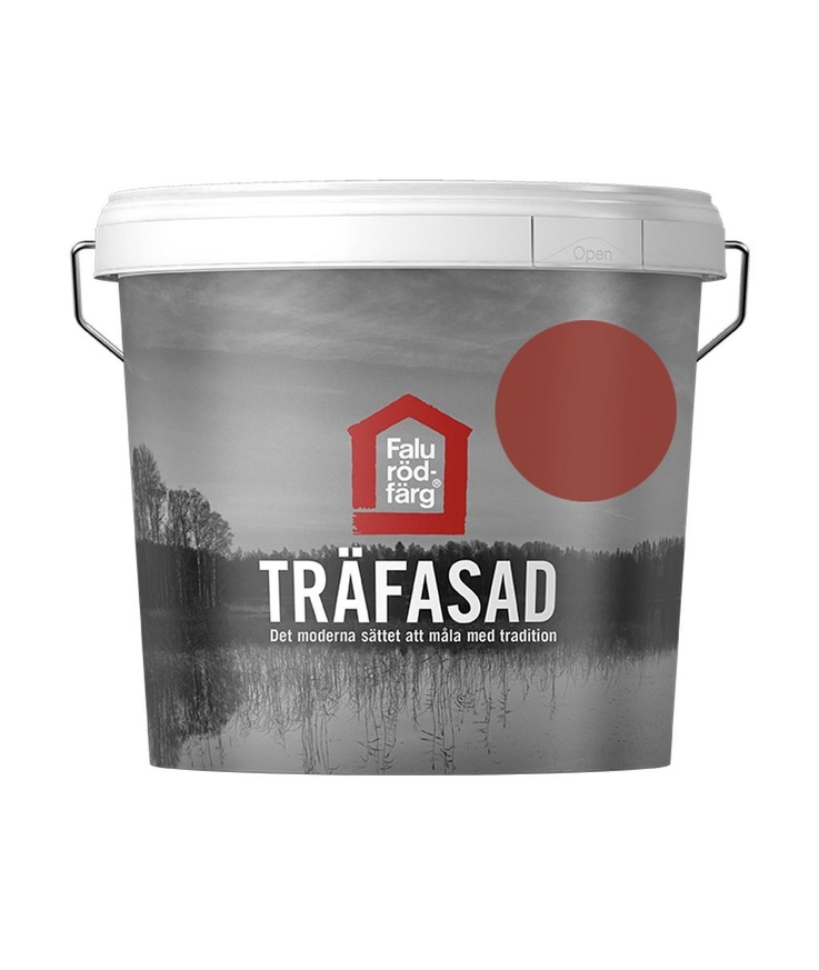 Falu rödfärg träfasad röd
