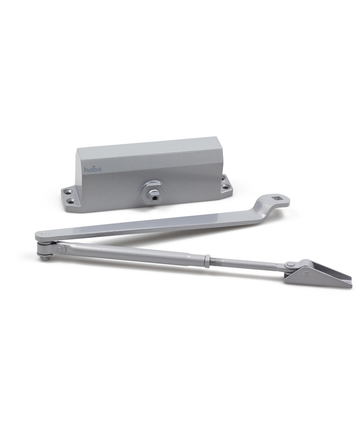 Dörrstängare 400 silver med Standardarm