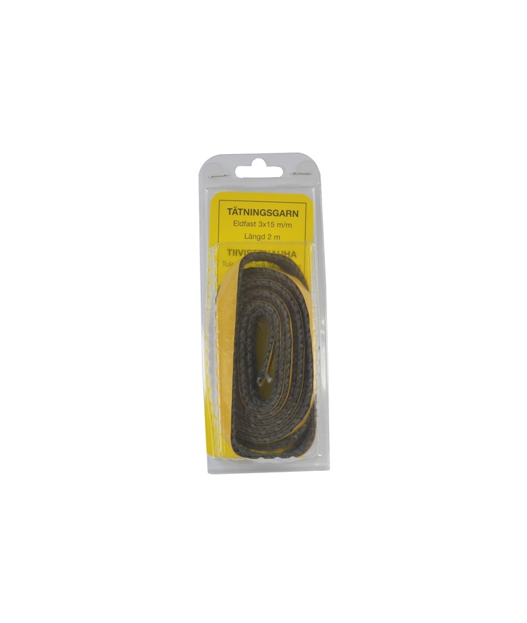 Tätningsgarn för eldstad Eldfast 3x15mm längd