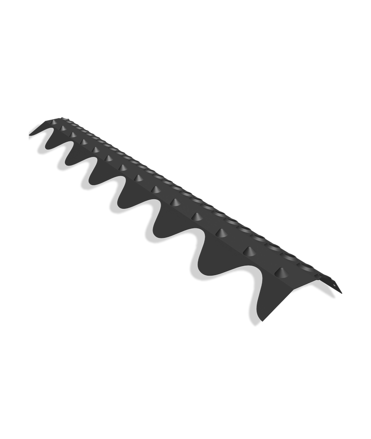 Nockband ventilerat 2-kupig Svart 0,9m