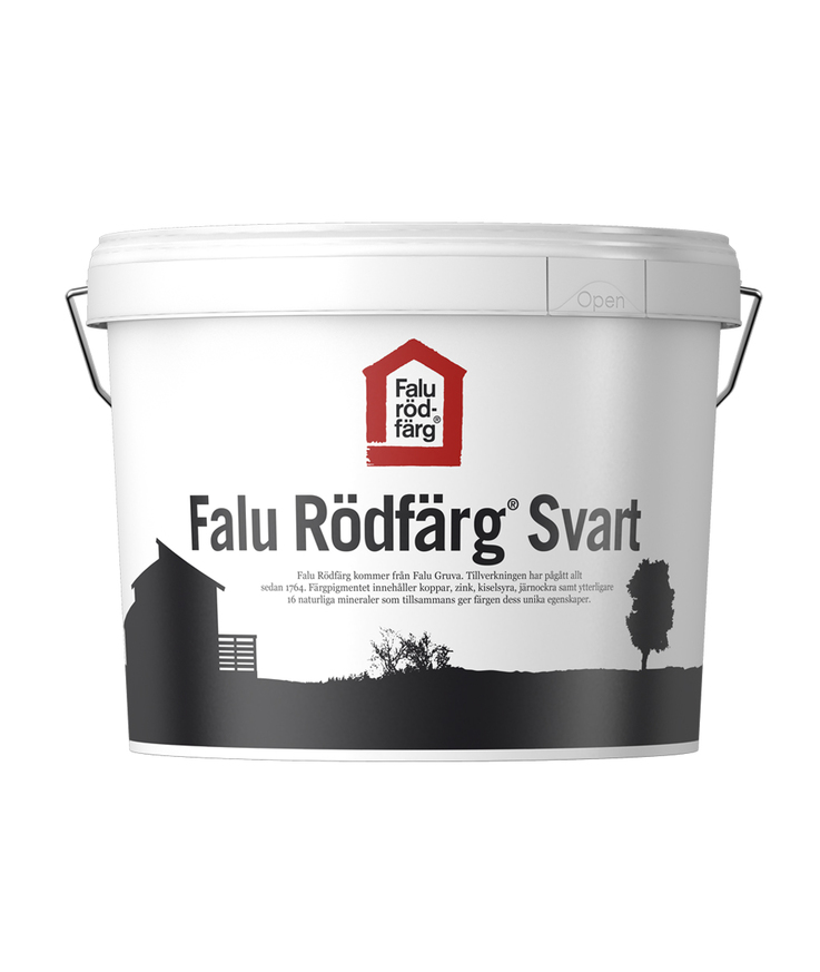 Falu rödfärg svart 10l