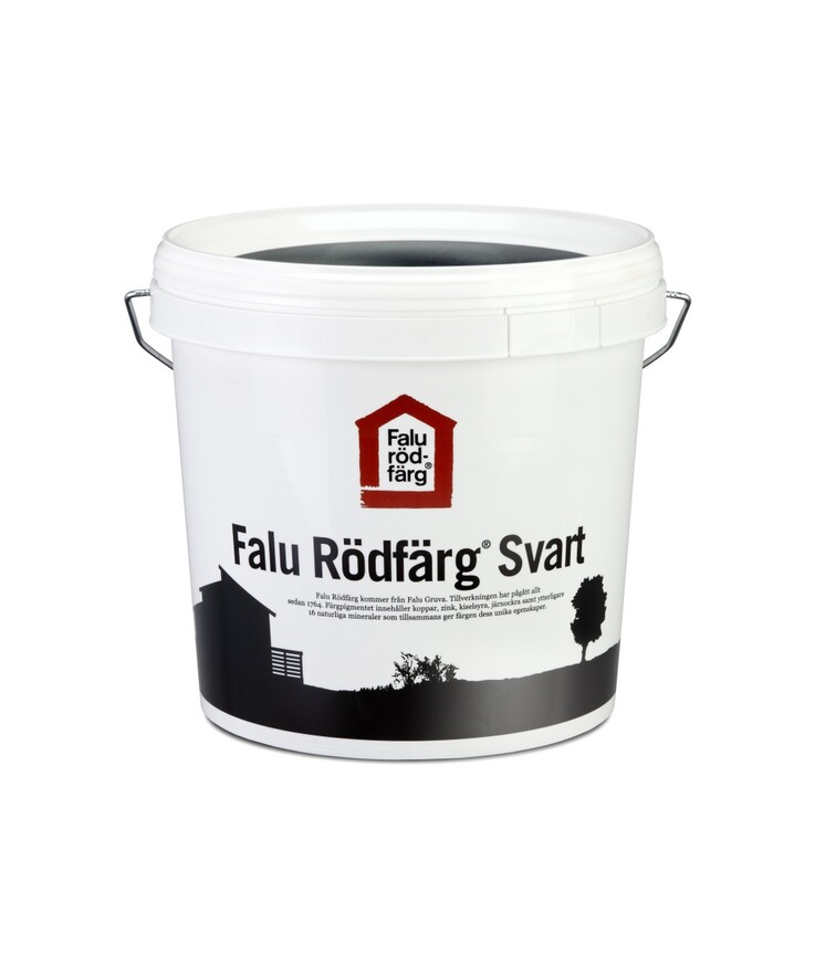 Falu rödfärg svart 5l