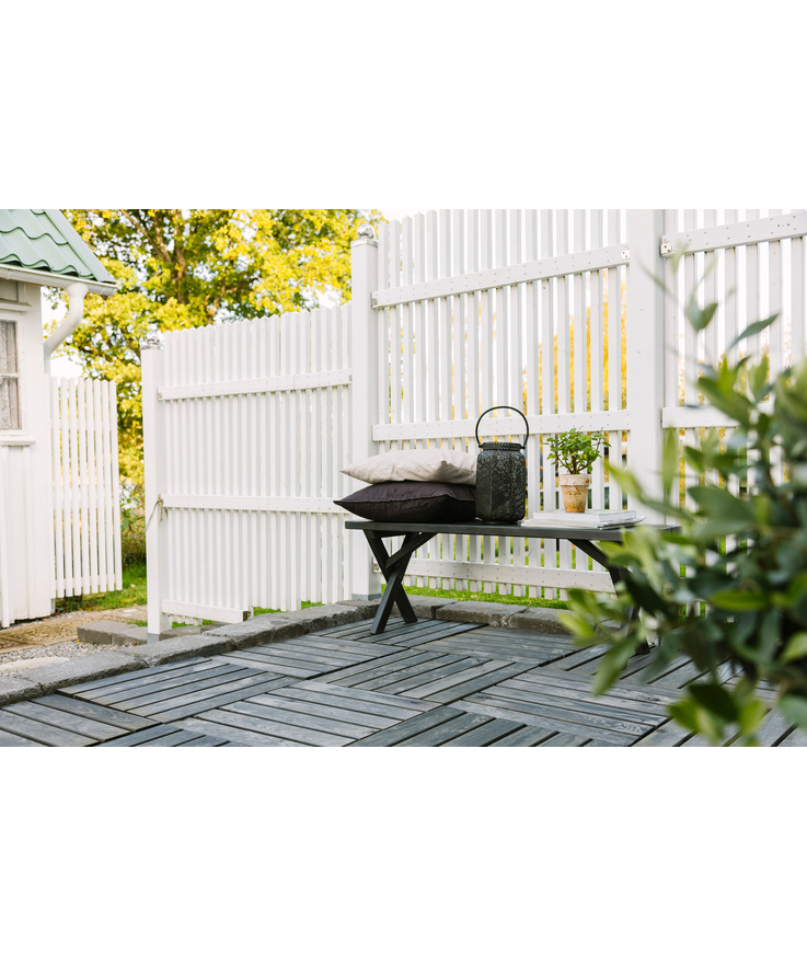Staket linnea 3 vit 179x159cm