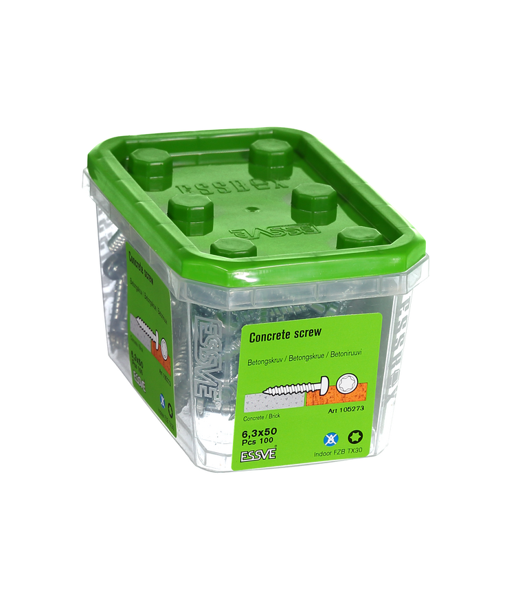 Betongskruv ecs-ps kullrigt Huvud tx30 fzb 6,3(5)x50