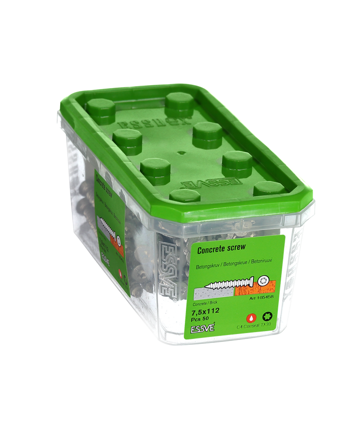 Betongskruv ecs-c försänkt Huvud corrseal 7,5(6)x112