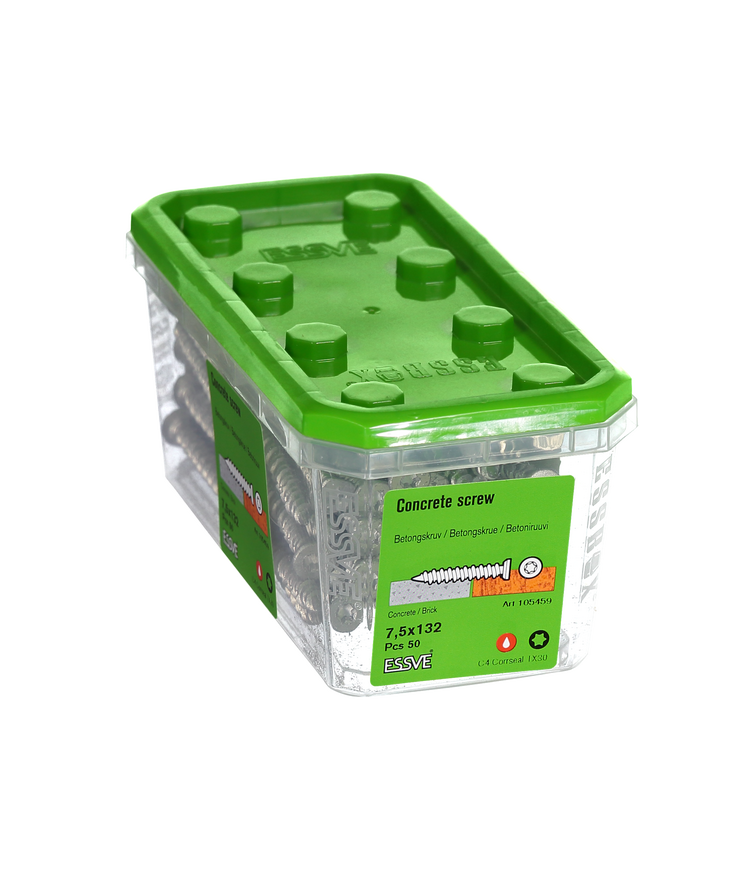 Betongskruv ecs-c försänkt Huvud corrseal 7,5(6)x132
