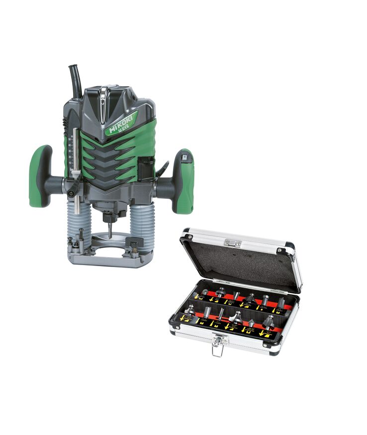 Handöverfräs paket m8v2 Hikoki m 12 fräsbits hsc2